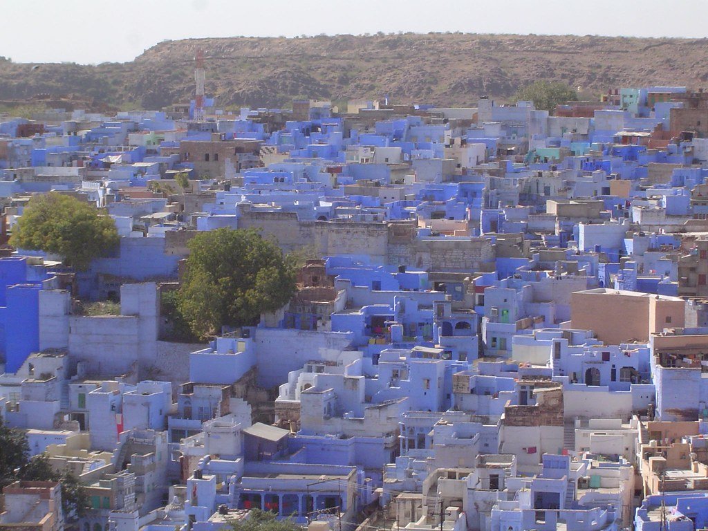 The blue rooftops of Jodhpur's old city