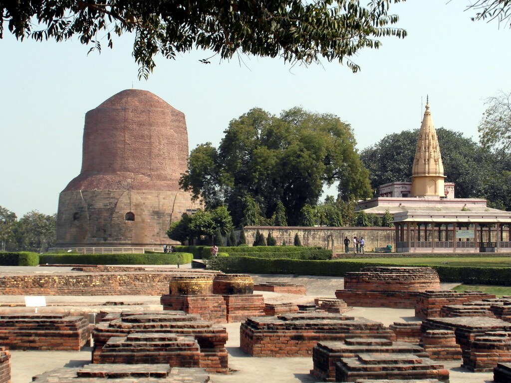 The Dhamek Stupa at Sarnath, near Varanasi